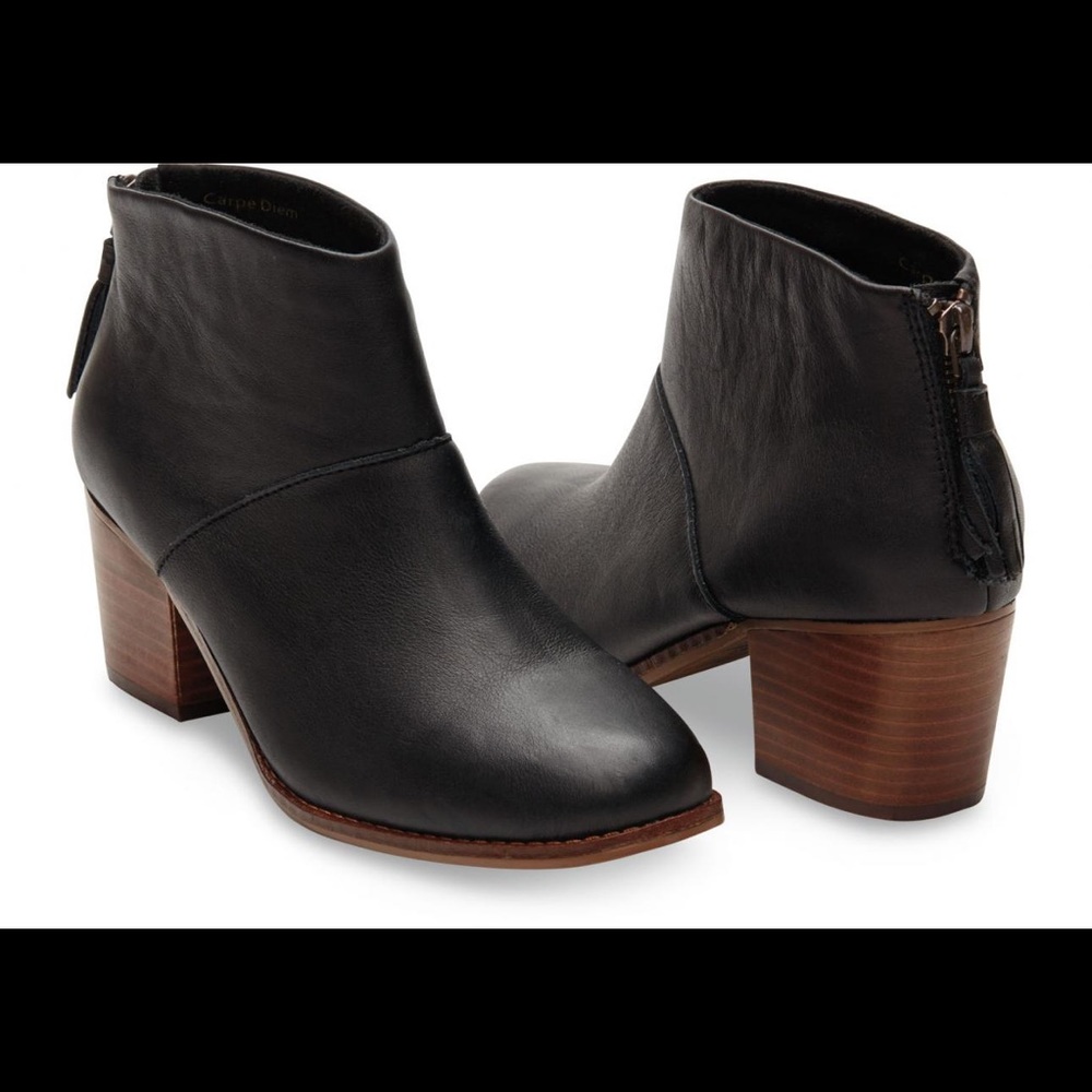 Toms Black Leila Booties